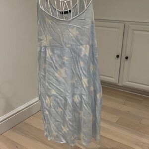 Blue Star Pattern Dress